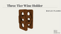 Three Tier Wine Holder
